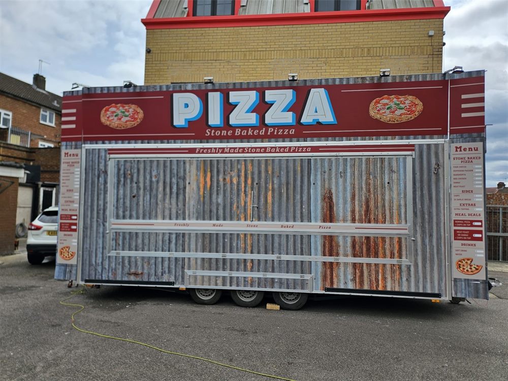 Outdoor display trailer