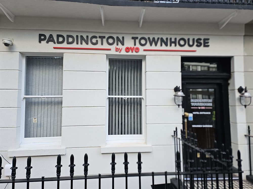 Hotel exterior fascia lettering