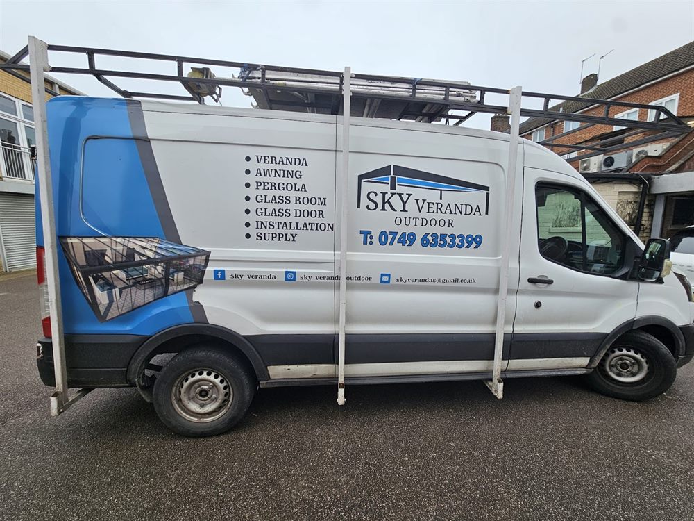 Van graphics for trade vehicle