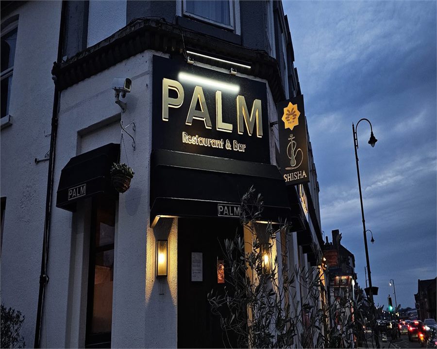 Completed shopfront sign installed by City Signs UK